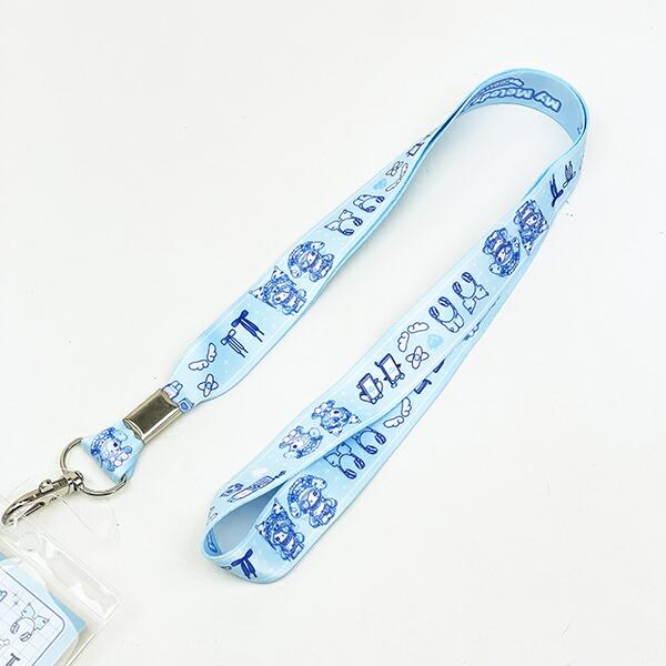 サンリオ マイメロディ＆クロミ 幅広ネックストラップ MU DOLLY MIX ブルー Sanrio 商品画像3：キャラグッズPERFECT WORLD TOKYO