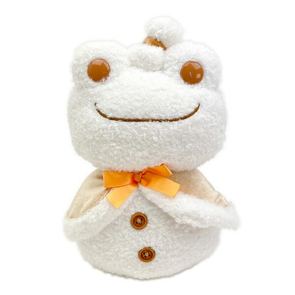 かえるのピクルス 雪だるま ぬいぐるみ(S)  (ポンチョ)