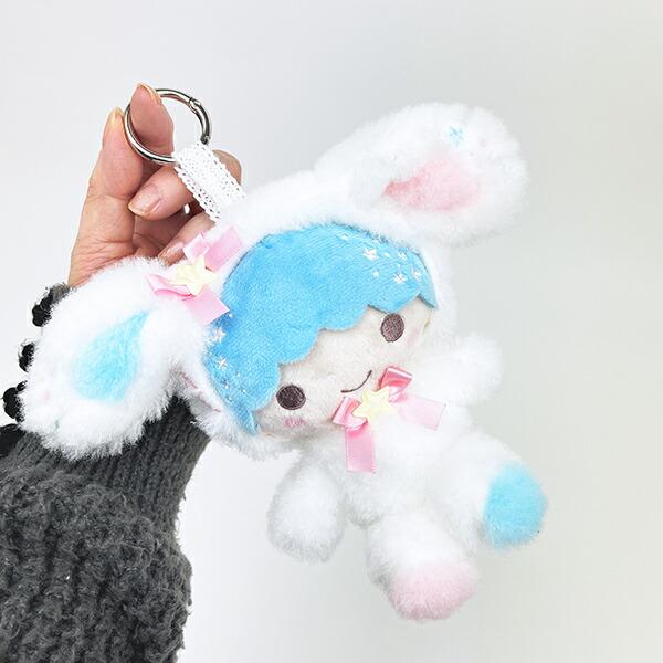 サンリオ リトルツインスターズ キキララ キキ ホワイトバニー マスコット ぬいぐるみ Sanrio 商品画像5：キャラグッズPERFECT WORLD TOKYO