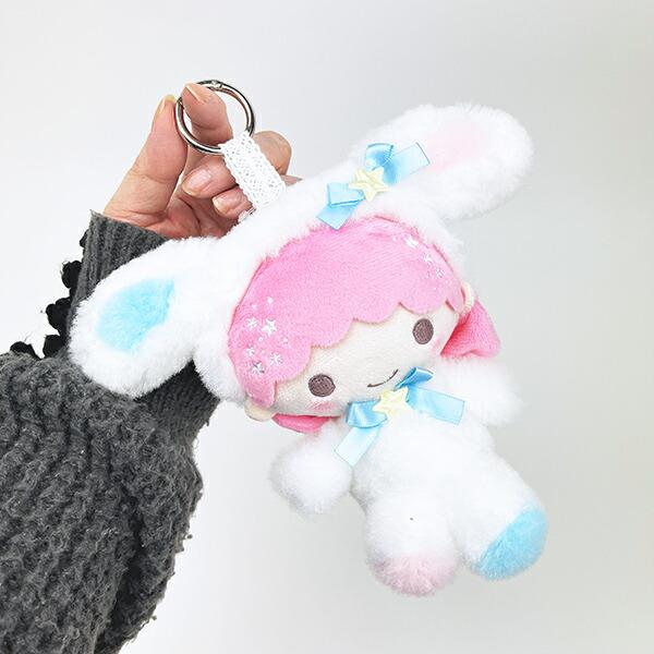 サンリオ リトルツインスターズ キキララ ララ ホワイトバニー マスコット ぬいぐるみ Sanrio 商品画像5：キャラグッズPERFECT WORLD TOKYO