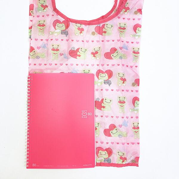 かえるのピクルス スマイルハート ぬいぐるみエコバッグ 商品画像3：キャラグッズPERFECT WORLD TOKYO