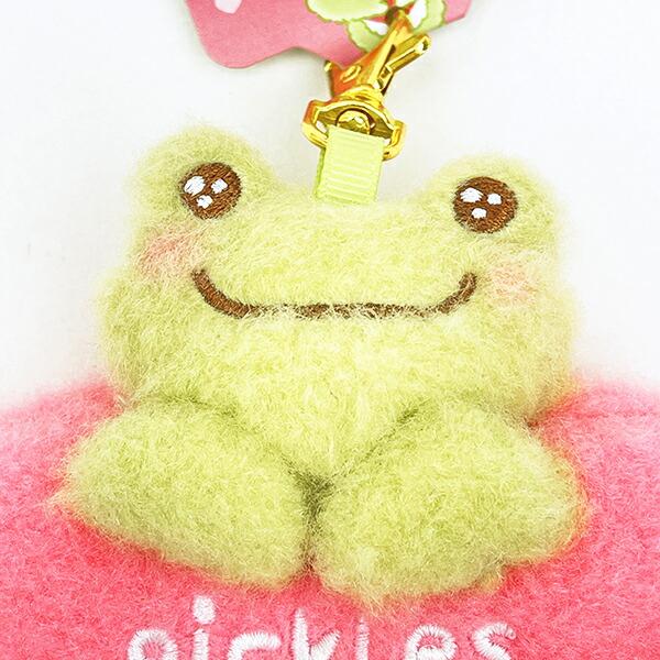 かえるのピクルス スマイルハート ぬいぐるみリール キーホルダー 商品画像2：キャラグッズPERFECT WORLD TOKYO