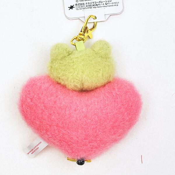 かえるのピクルス スマイルハート ぬいぐるみリール キーホルダー 商品画像4：キャラグッズPERFECT WORLD TOKYO