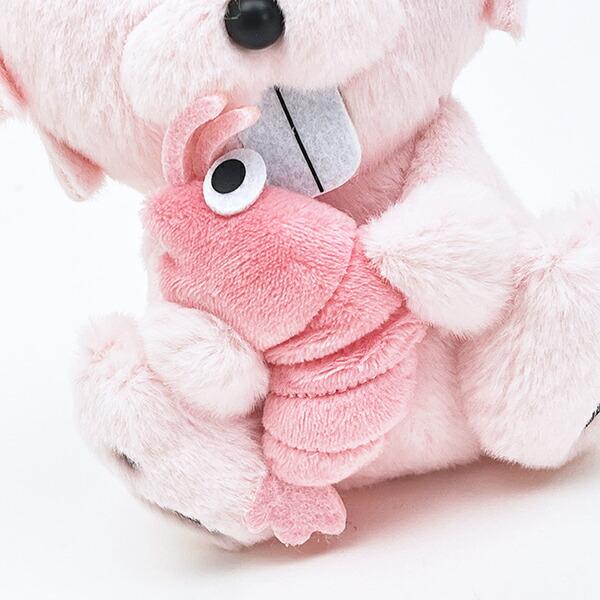 ビーバー 白えびビーバー ぬいぐるみ(S) 揚げあられ 北陸土産 商品画像3：キャラグッズPERFECT WORLD TOKYO