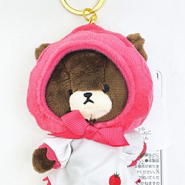 くまのがっこう 赤ずきん マスコットチャームキーホルダー いちごシリーズ 商品画像2：キャラグッズPERFECT WORLD TOKYO