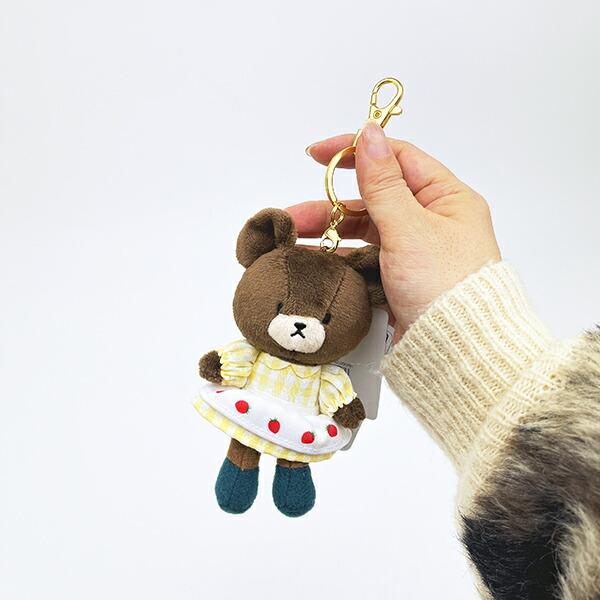 くまのがっこう エプロン マスコットチャームキーホルダー いちごシリーズ 商品画像4：キャラグッズPERFECT WORLD TOKYO