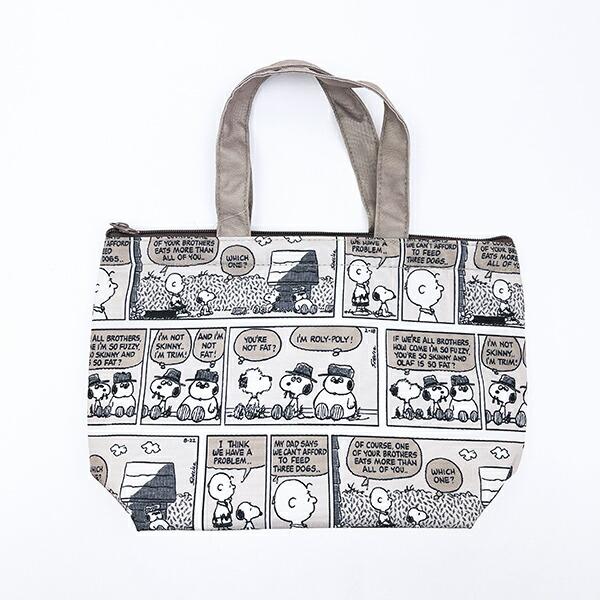 スヌーピー ブラザーズコミック 保冷保温ミニトートバッグ ランチ SNOOPY