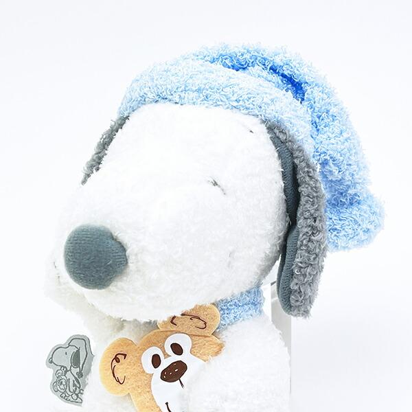 スヌーピー リラックスナイト＆ベア ぬいぐるみ(S) (ブルー) SNOOPY 商品画像2：キャラグッズPERFECT WORLD TOKYO