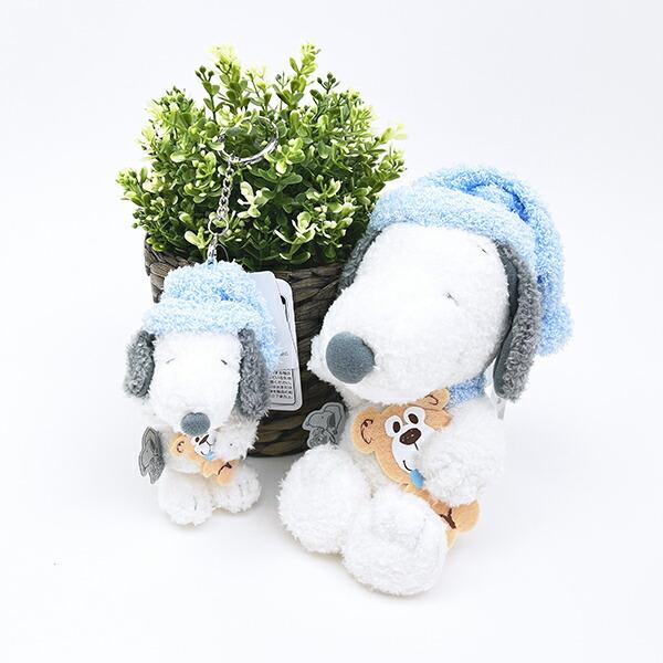 スヌーピー リラックスナイト＆ベア ぬいぐるみ(S) (ブルー) SNOOPY 商品画像6：キャラグッズPERFECT WORLD TOKYO