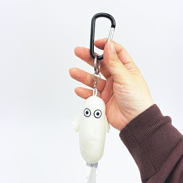 ムーミン ニョロニョロ カナビラ付きマスコットキーホルダー 商品画像4：キャラグッズPERFECT WORLD TOKYO
