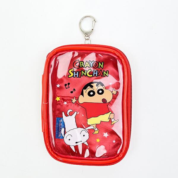 クレヨンしんちゃん しんちゃん＆シロ コレクションポーチ レッド  アクスタ･･･