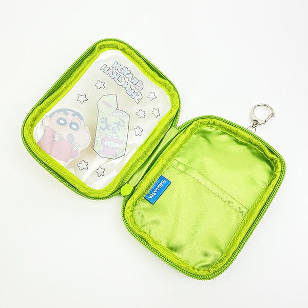 クレヨンしんちゃん チョコビ コレクションポーチ グリーン  アクスタケース 商品画像4：キャラグッズPERFECT WORLD TOKYO