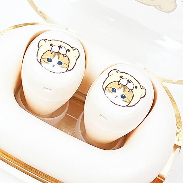 モフサンド mofusand くまにゃん 完全ワイヤレスイヤホン (ベージュ) スマホ 商品画像5：キャラグッズPERFECT WORLD TOKYO
