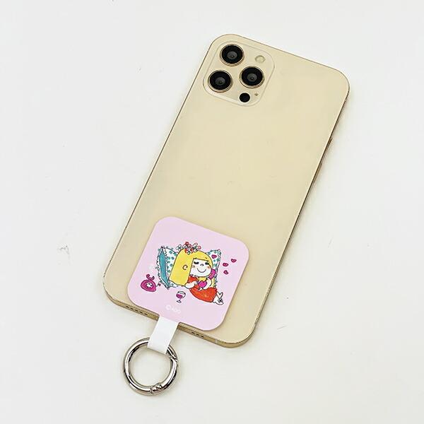 水森亜土 マルチリングプラス ピンク スマホ用品 商品画像4：キャラグッズPERFECT WORLD TOKYO