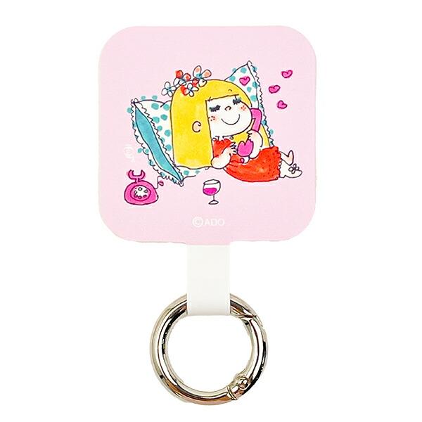 水森亜土 マルチリングプラス ピンク スマホ用品
