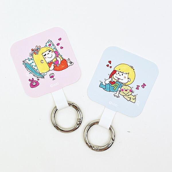 水森亜土 マルチリングプラス ブルー スマホ用品 商品画像6：キャラグッズPERFECT WORLD TOKYO