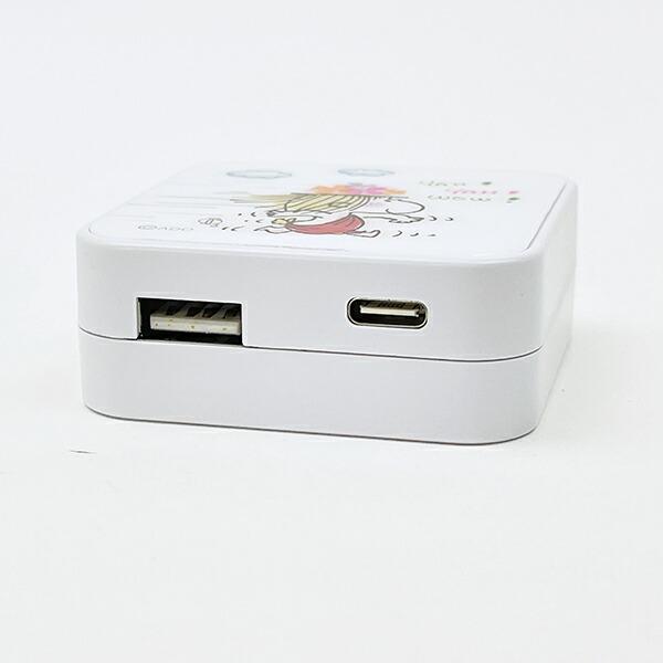 水森亜土 USB/USB Type-C ACアダプタ (女の子) 充電器 スマホ用品 商品画像5：キャラグッズPERFECT WORLD TOKYO