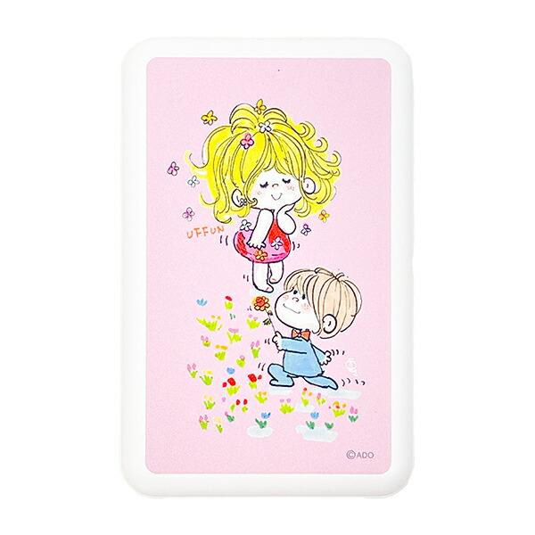 水森亜土 MagSafe対応ワイアレスリチウム充電器（5000mAh） ピンク モバイル･･･