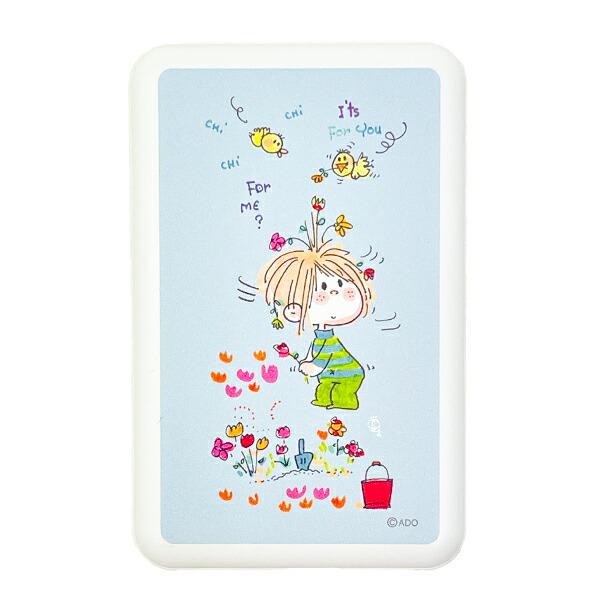 水森亜土 MagSafe対応ワイアレスリチウム充電器（5000mAh） ブルー モバイル･･･