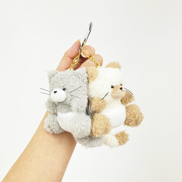 ニコぬい にゃんすけとにゃんたろ ぬいぐるみマスコットキーホルダー 平成レトロ 商品画像6：キャラグッズPERFECT WORLD TOKYO