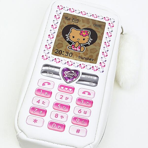 サンリオ 日焼け キティ ガラケー型ペンケース ホワイト Sanrio 商品画像3:キャラグッズPERFECT WORLD TOKYO