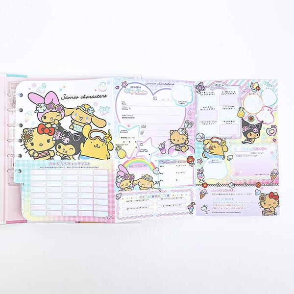 サンリオキャラクターズ プロフィールブック プロフィール帳 キラメキトロピカル 文具 Sanrio 商品画像3：キャラグッズPERFECT WORLD TOKYO
