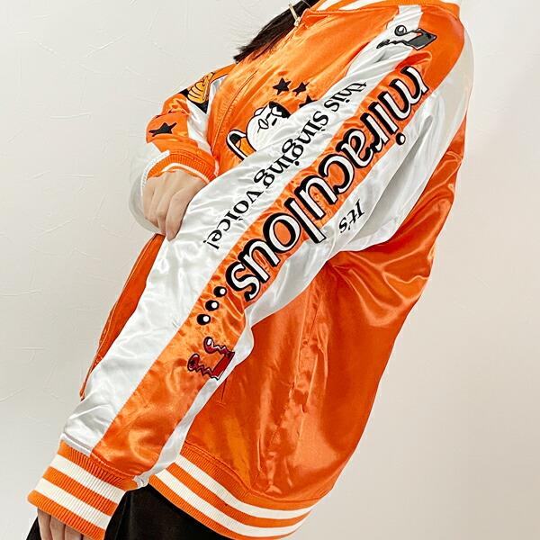 ドラえもん ビッグリサイタル スカジャン L アパレル オレンジ アイムドラえもん 商品画像3：キャラグッズPERFECT WORLD TOKYO