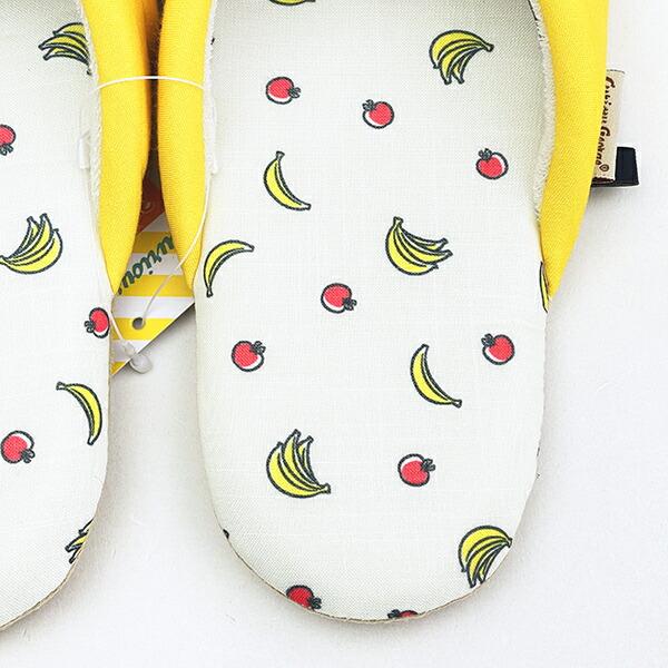 おさるのジョージ 大好きなバナナ スリッパ (約22～24cm) 商品画像2：キャラグッズPERFECT WORLD TOKYO