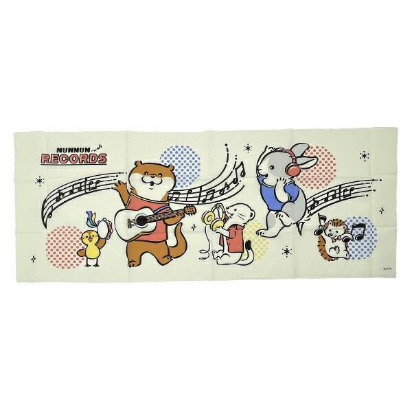 可愛い嘘のカワウソ ぬんぬんレコード 手ぬぐい 日本製
