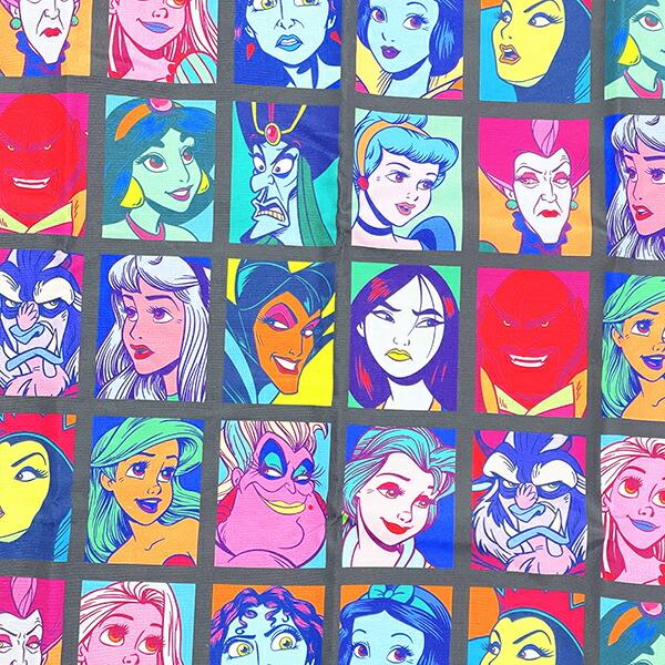 ディズニープリンセス カラフルポップフェイス エコバッグ Disney 商品画像2：キャラグッズPERFECT WORLD TOKYO