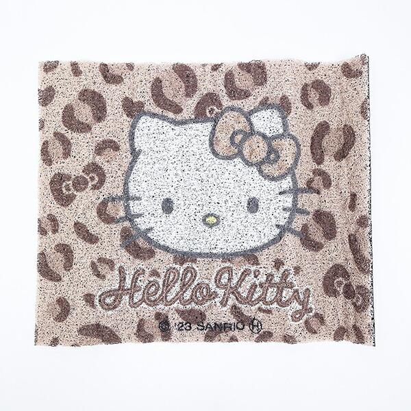 サンリオ ハローキティ 足元マット2P (キティレオパードブラウン) カー用品 Sanrio 商品画像2：キャラグッズPERFECT WORLD TOKYO