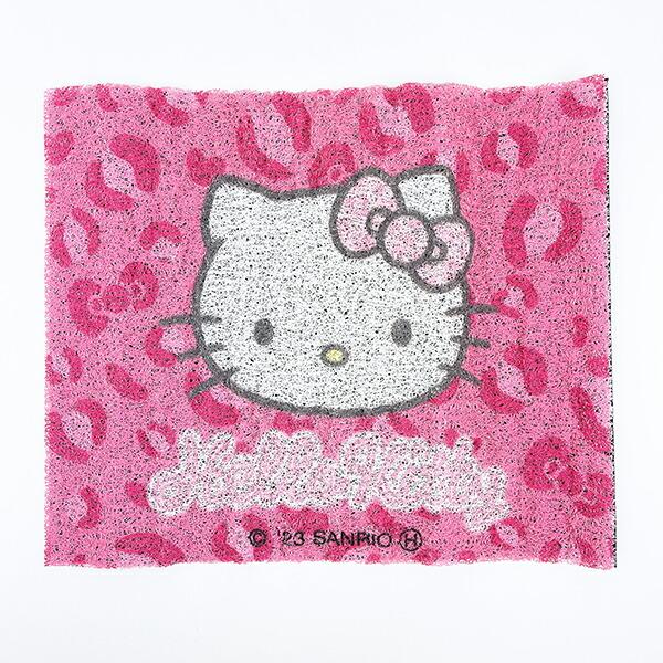 サンリオ ハローキティ 足元マット2P (キティレオパードピンク) カー用品 Sanrio 商品画像2：キャラグッズPERFECT WORLD TOKYO