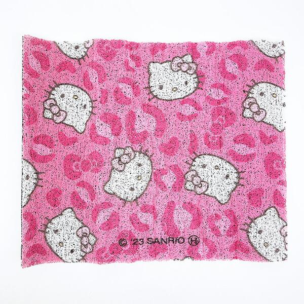 サンリオ ハローキティ 足元マット2P (キティレオパードピンク) カー用品 Sanrio 商品画像3：キャラグッズPERFECT WORLD TOKYO