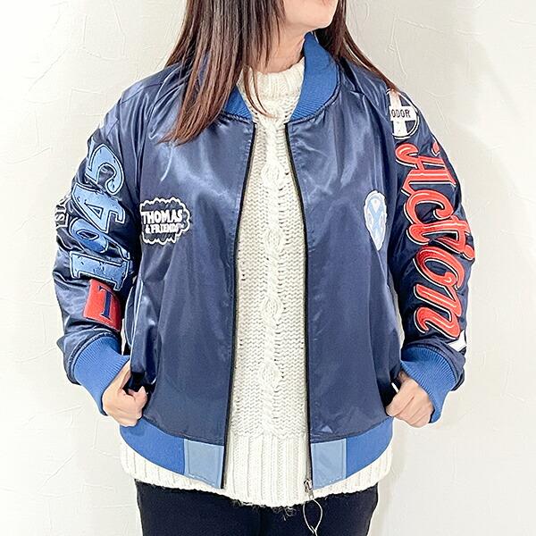 きかんしゃトーマス レディフォーアクション スカジャン L キャラジャン アパレル 商品画像2：キャラグッズPERFECT WORLD TOKYO