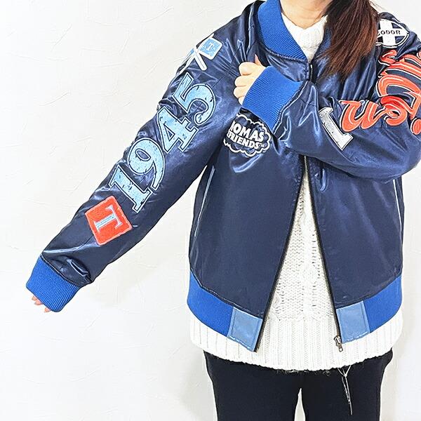 きかんしゃトーマス レディフォーアクション スカジャン L キャラジャン アパレル 商品画像3：キャラグッズPERFECT WORLD TOKYO