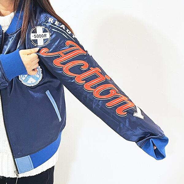 きかんしゃトーマス レディフォーアクション スカジャン L キャラジャン アパレル 商品画像4：キャラグッズPERFECT WORLD TOKYO