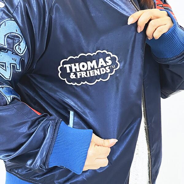 きかんしゃトーマス レディフォーアクション スカジャン L キャラジャン アパレル 商品画像6：キャラグッズPERFECT WORLD TOKYO