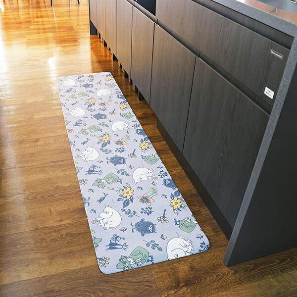 ムーミン (ムーミンと草花) キッチンマット【45cm×180cm】 MOOMIN 商品画像4：キャラグッズPERFECT WORLD TOKYO