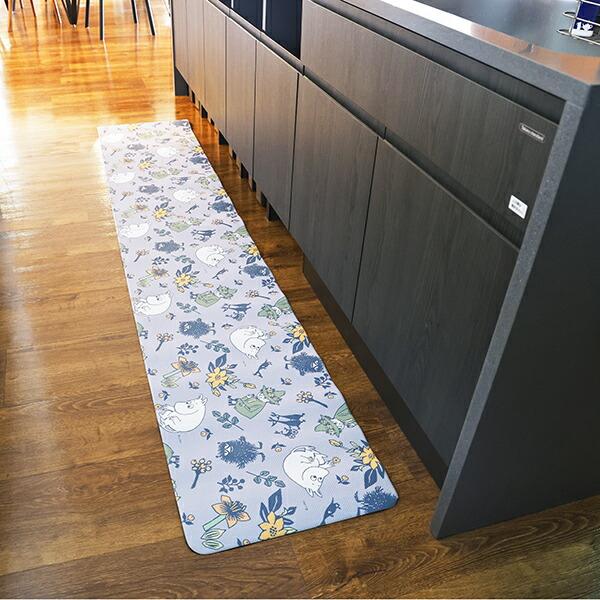 ムーミン (ムーミンと草花) キッチンマット【45cm×240cm】 MOOMIN 商品画像4：キャラグッズPERFECT WORLD TOKYO