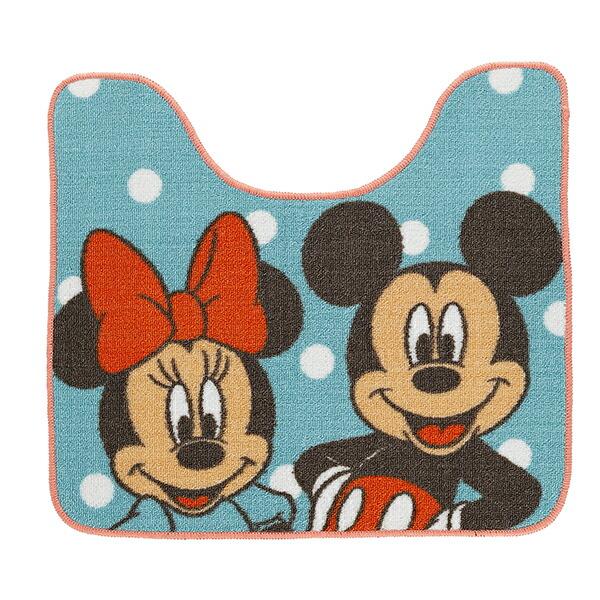 ディズニー ミッキーミニー トイレタリー2点セット (トイレマット・蓋カバー･･･