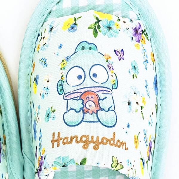 サンリオ ハンギョドン スリッパ フラワーガーデン ブルー Sanrio 商品画像2：キャラグッズPERFECT WORLD TOKYO