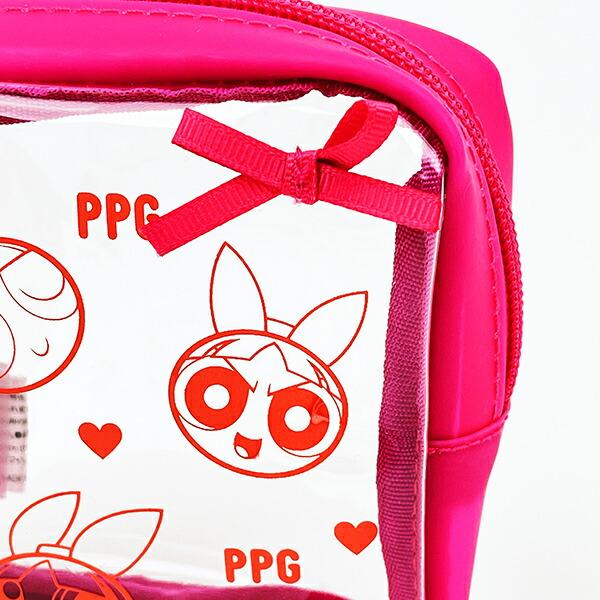 パワーパフガールズ ブロッサム リボンスクエアポーチ パワパフ 商品画像2：キャラグッズPERFECT WORLD TOKYO