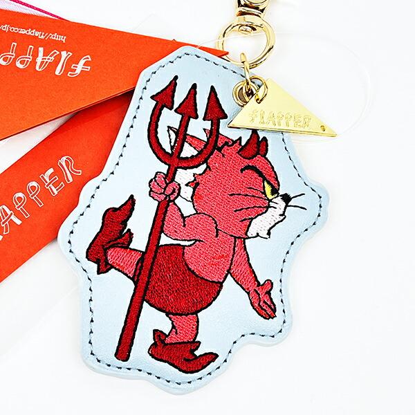 トムとジェリー トム 天使と悪魔刺繍チャーム サックス トムジェリ 商品画像2：キャラグッズPERFECT WORLD TOKYO