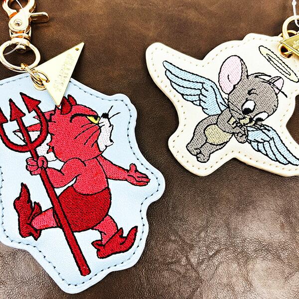 トムとジェリー トム 天使と悪魔刺繍チャーム サックス トムジェリ 商品画像5：キャラグッズPERFECT WORLD TOKYO