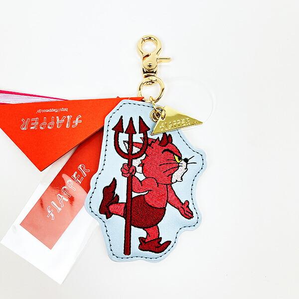 トムとジェリー トム 天使と悪魔刺繍チャーム サックス トムジェリ