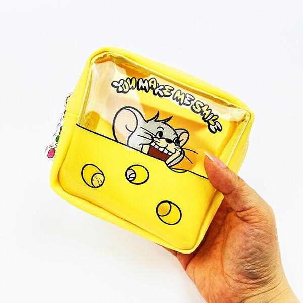 トムとジェリー タフィー PVCポーチ イエロー トムジェリ 商品画像4：キャラグッズPERFECT WORLD TOKYO