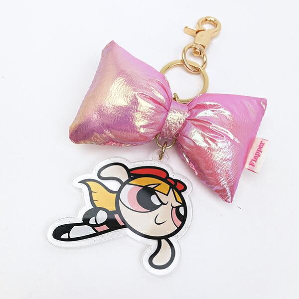 パワーパフガールズ ブロッサム リボンチャーム キーホルダー パワパフ 商品画像2:キャラグッズPERFECT WORLD TOKYO