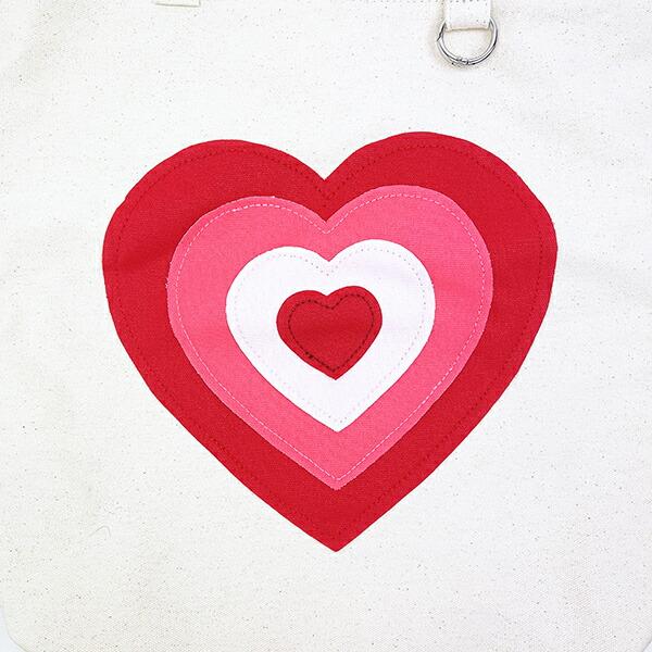 パワーパフガールズ ビッグハートワッペントートバッグ アイボリー パワパフ 商品画像2：キャラグッズPERFECT WORLD TOKYO