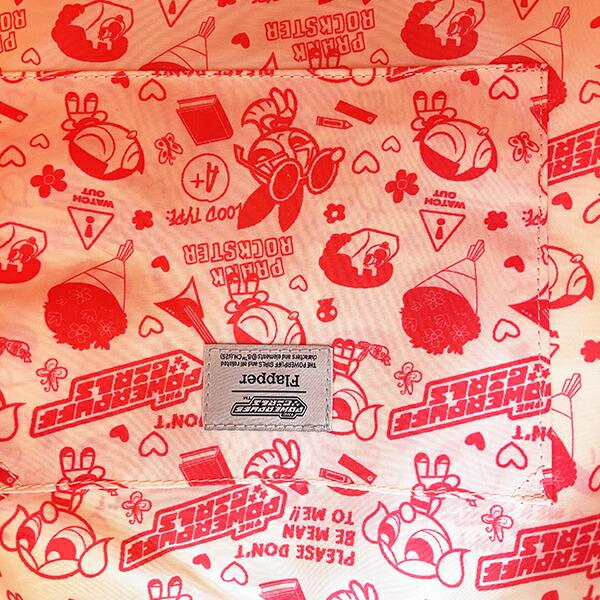 パワーパフガールズ ビッグハートワッペントートバッグ アイボリー パワパフ 商品画像6：キャラグッズPERFECT WORLD TOKYO