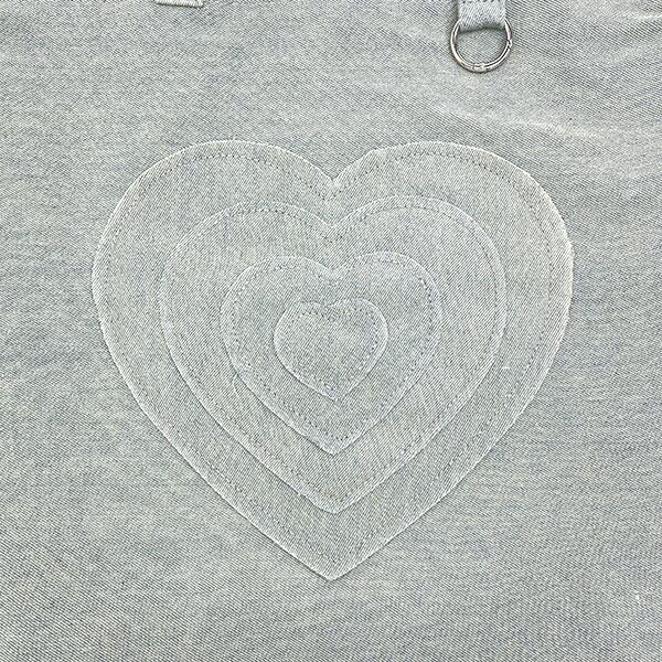 パワーパフガールズ ビッグハートワッペントートバッグ サックス パワパフ 商品画像2：キャラグッズPERFECT WORLD TOKYO